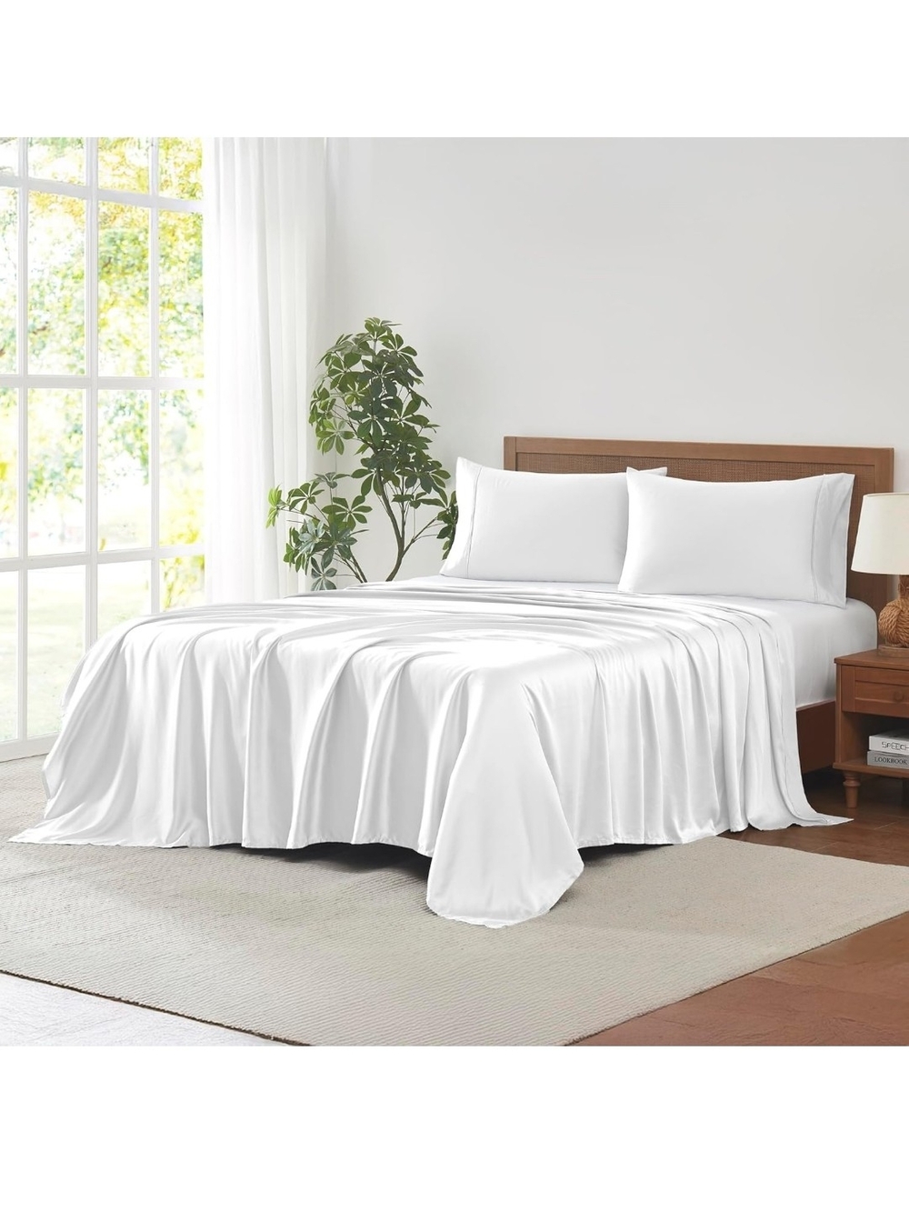 Modern Threads 100% Tencel Lyocell 4-Piece Sheet Set, 400 Thread Count Luxury